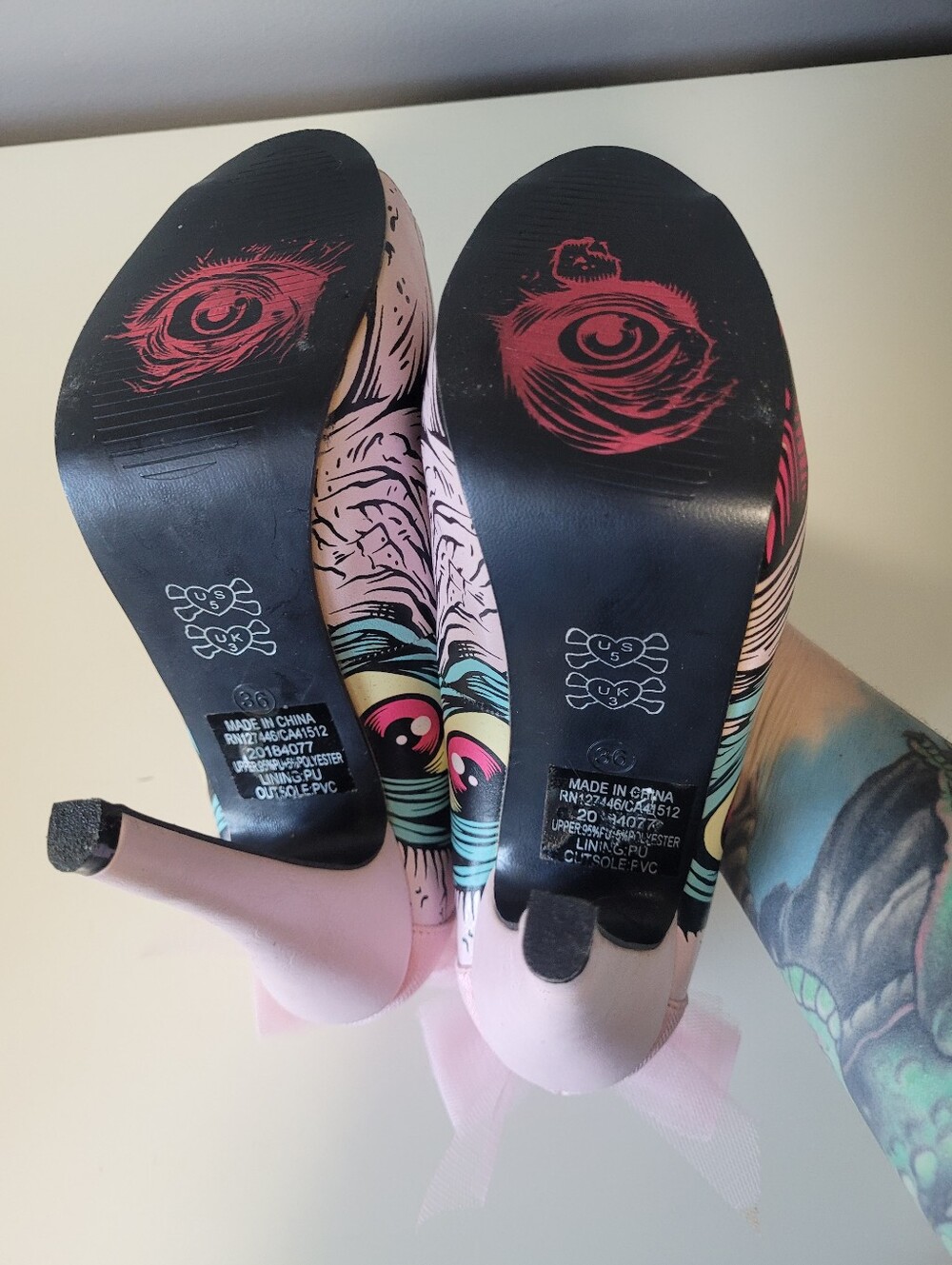 Iron Fist Grave Dancer Platform Heels, Size 5 - Picture 10 of 11